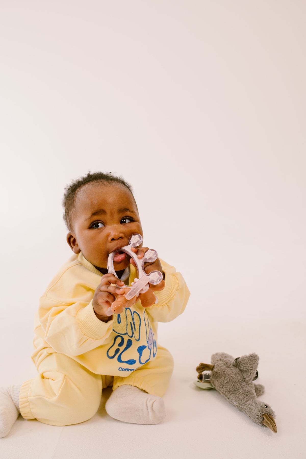 Difrax - Crown Teether - Baby Chewing on Teether
