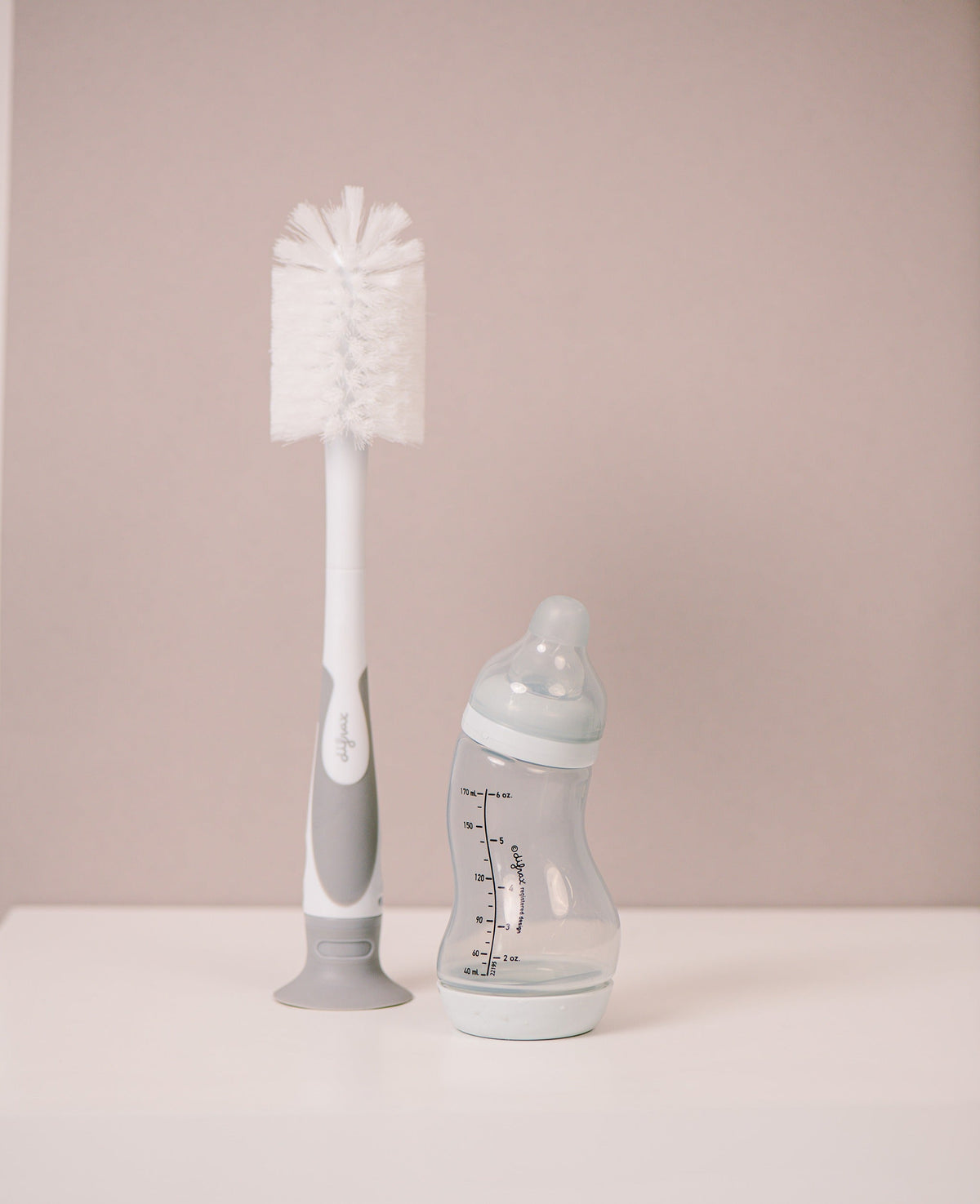 Difrax 2-in-1 Deluxe Bottle Brush - With S-Bottle