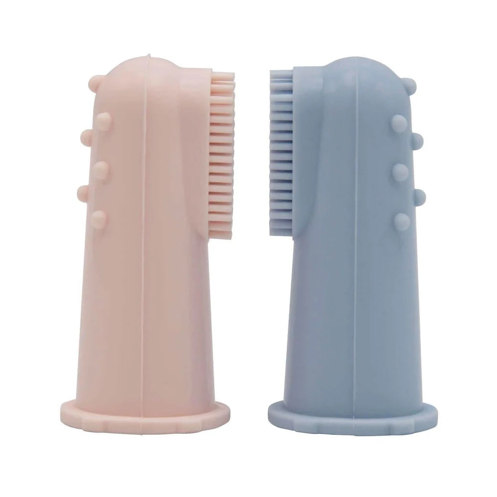 Difrax Silicone Fingertip Toothbrush - Side by Side