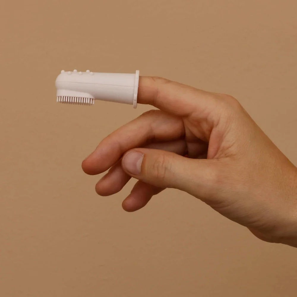 Difrax Silicone Fingertip Toothbrush - On Fingertip