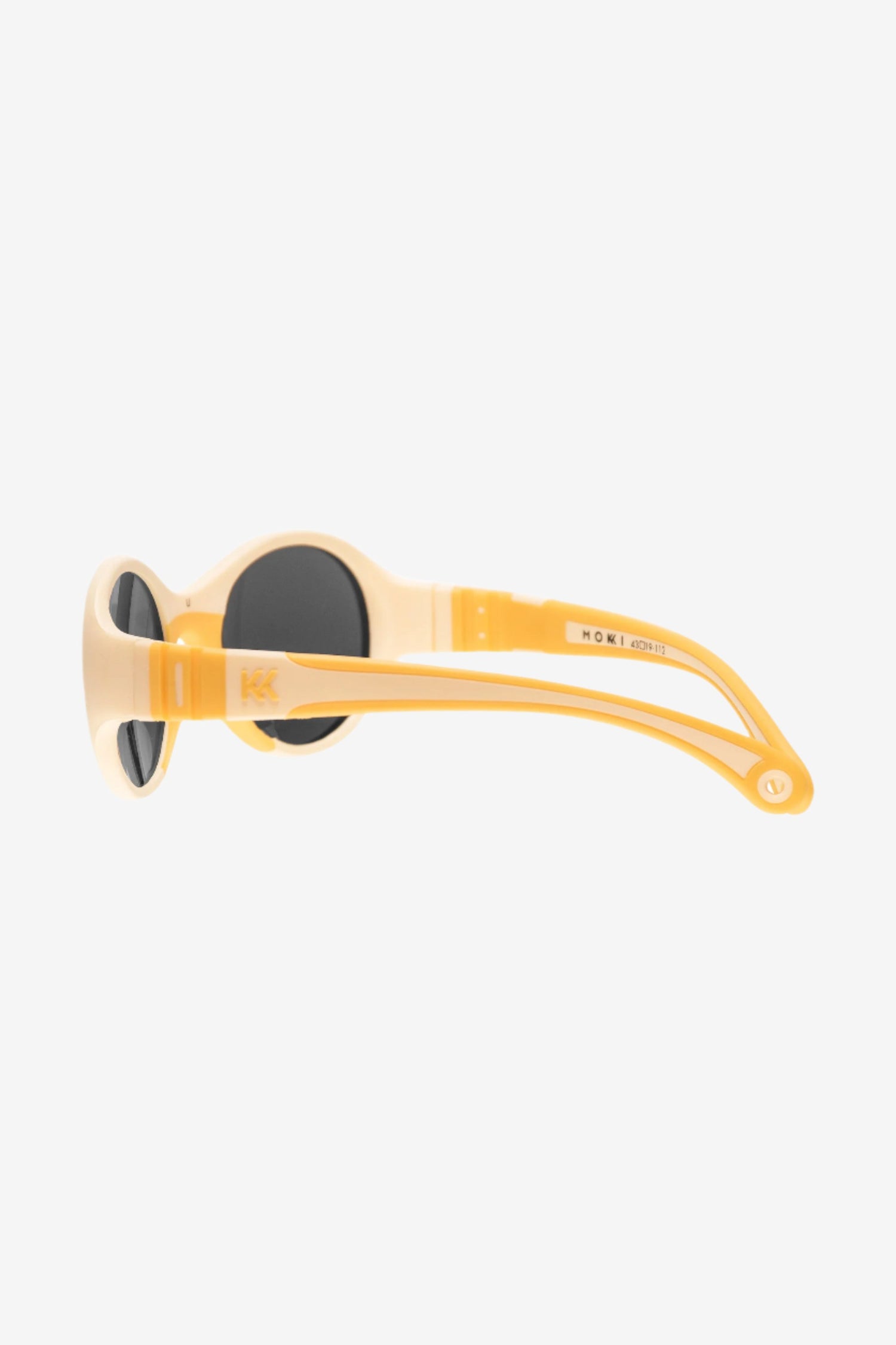 Mokki Click & Change Sunglasses (0-2 years) - Yellow Frame with Temple Arms and Everyday Lenses