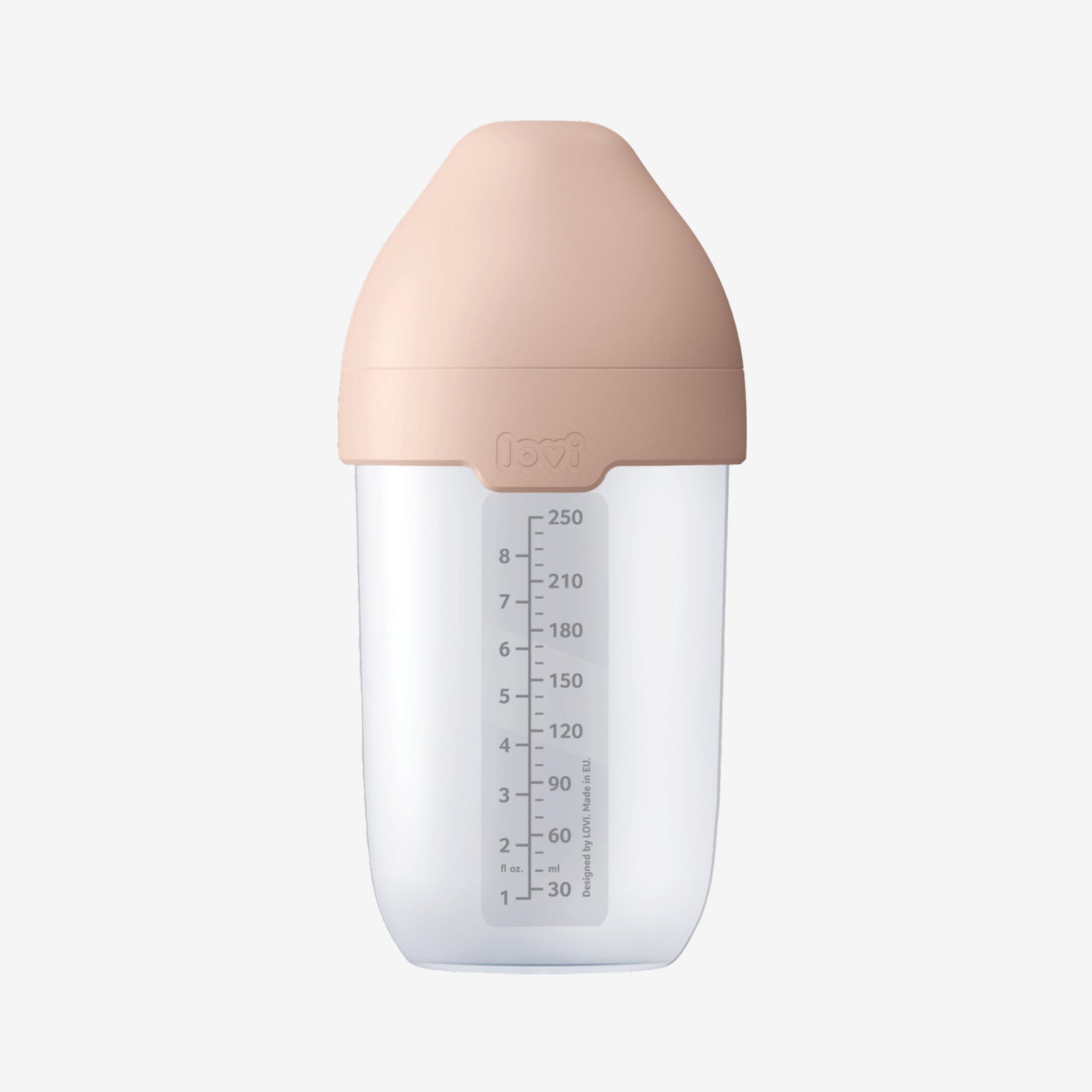 Difrax LOVI Mammafeel Bottle (250 ml) - Lid On