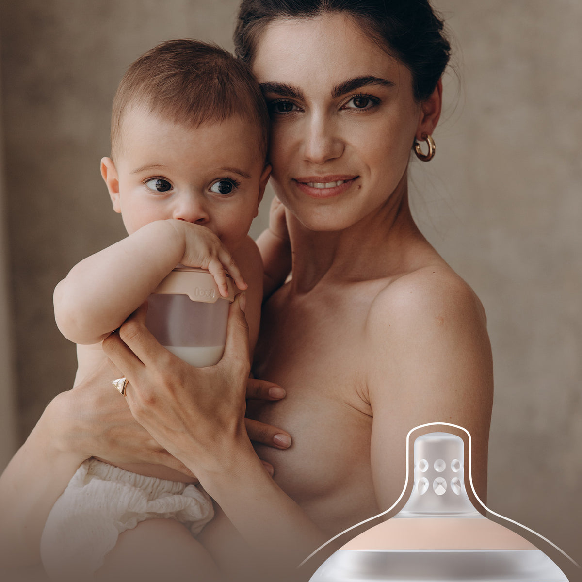 Difrax LOVI Mammafeel - Baby in Moms Arms