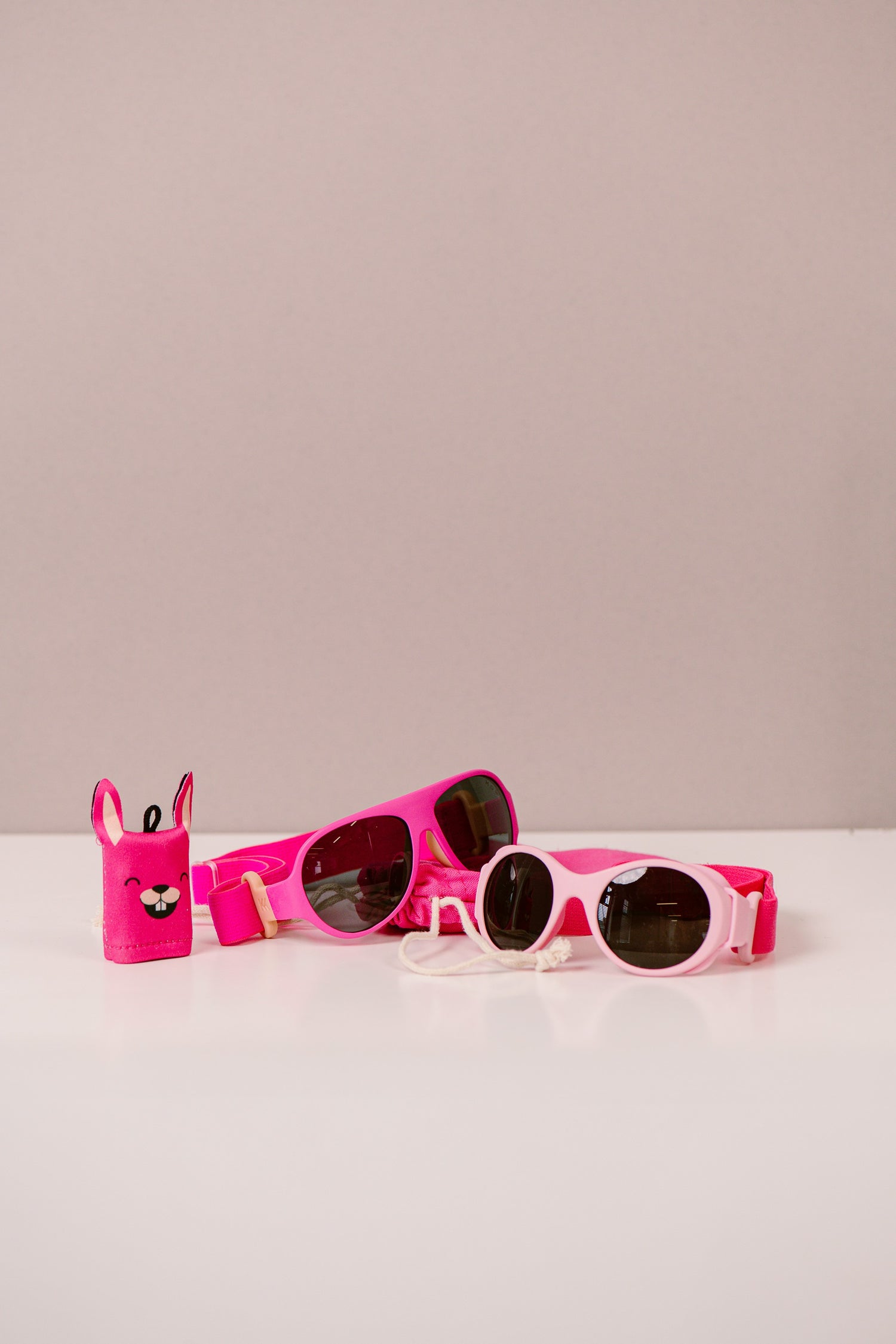 Mokki - Click & Change Sunglasses 0-2 years - Pink - Side by Side