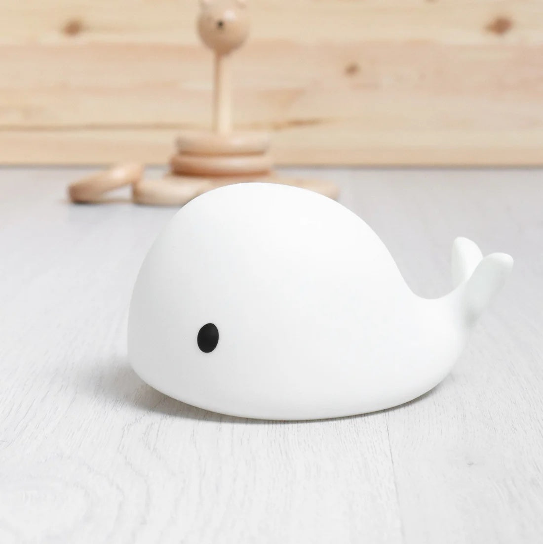 Moby Night Light (White) - on table