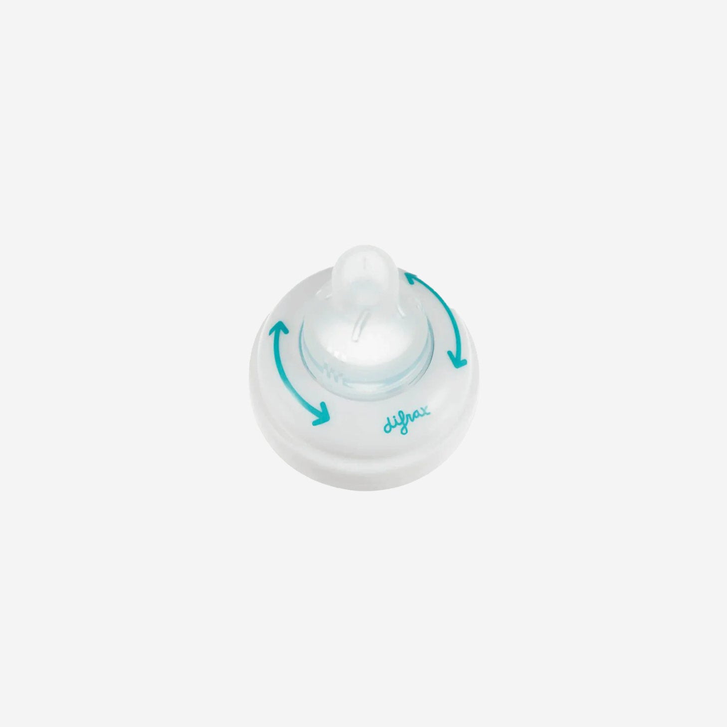 Difrax 1-2-3 Ring with Variflow Teat Natural - Top View