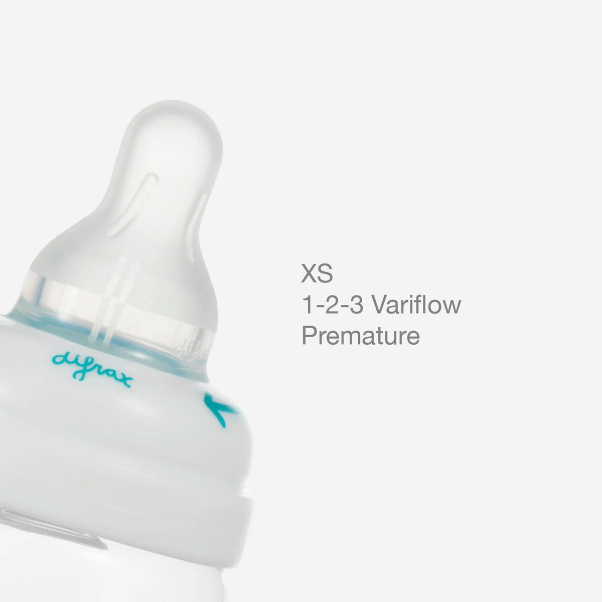 Difrax 1-2-3 Ring Teat XS Natural - XS 1-2-3 Variflow Premature