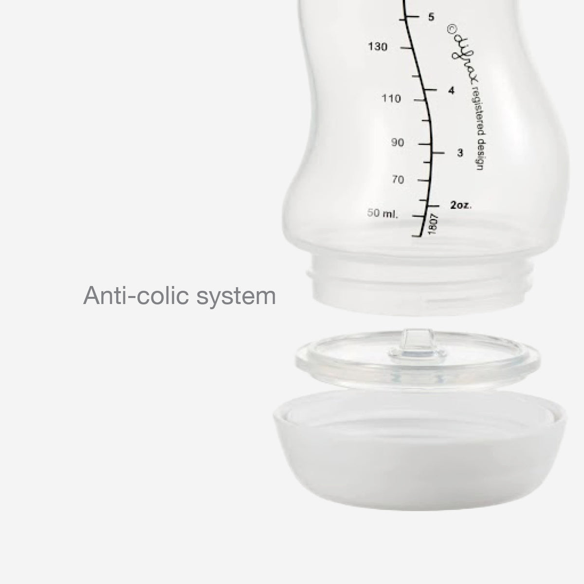 Difrax S-Bottle Natural (250ml) – Duo Pack - Anti-Colic System Valve