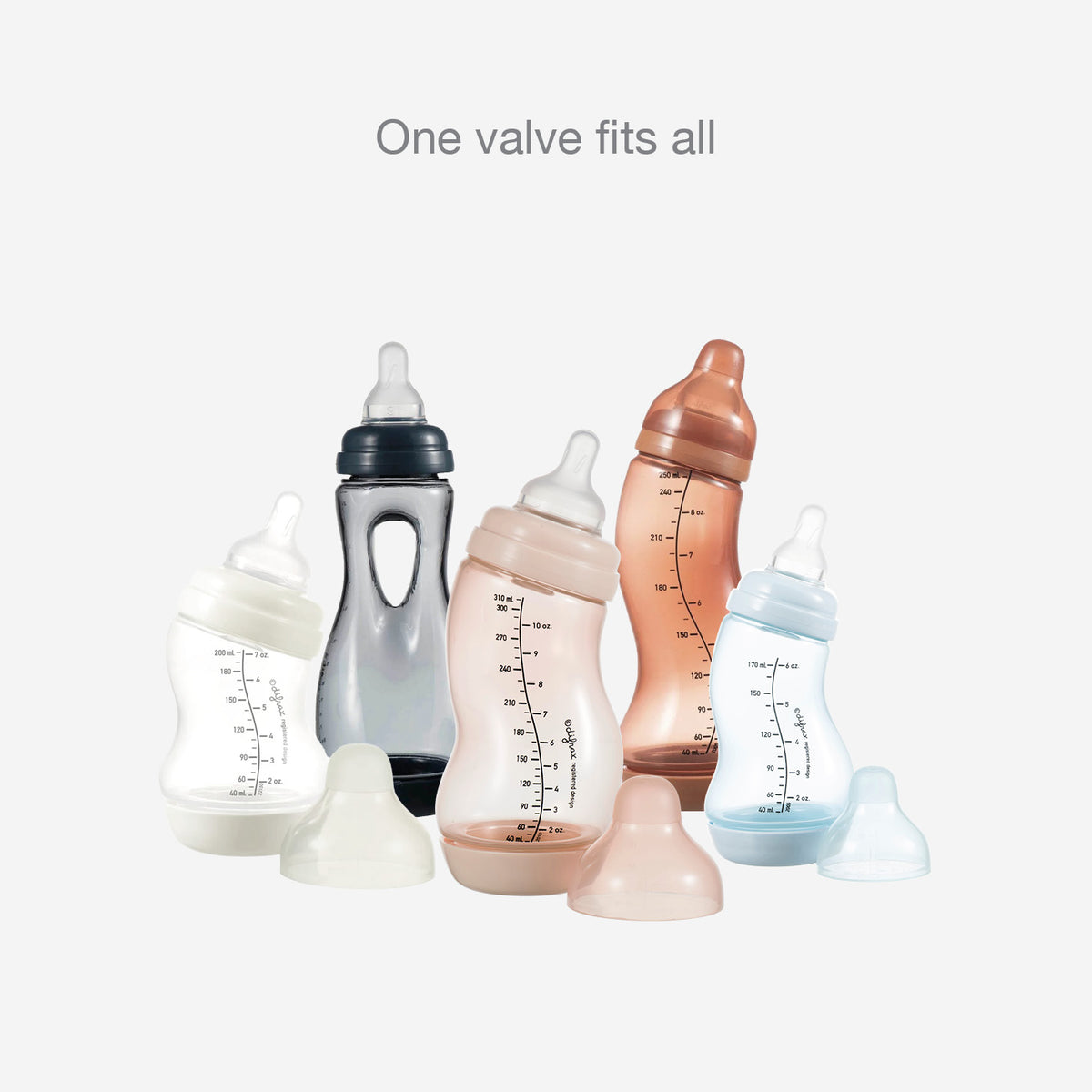 Difrax S-Bottle Valve - Duo Pack - One Valve Fits All