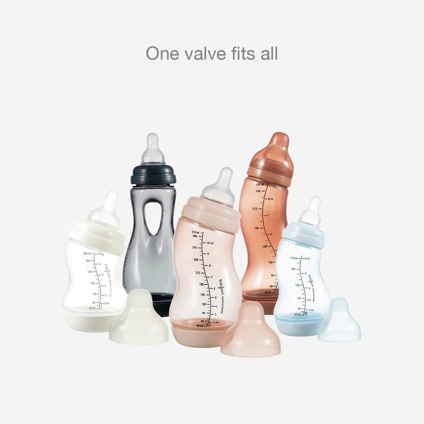 Difrax S-Bottle Valve - Duo Pack - One Valve Fits All