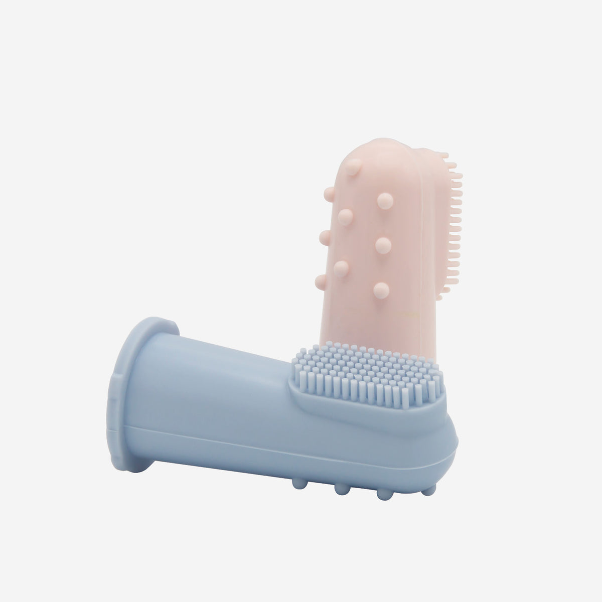 Difrax Silicone Fingertip Toothbrush - Blue & Pink