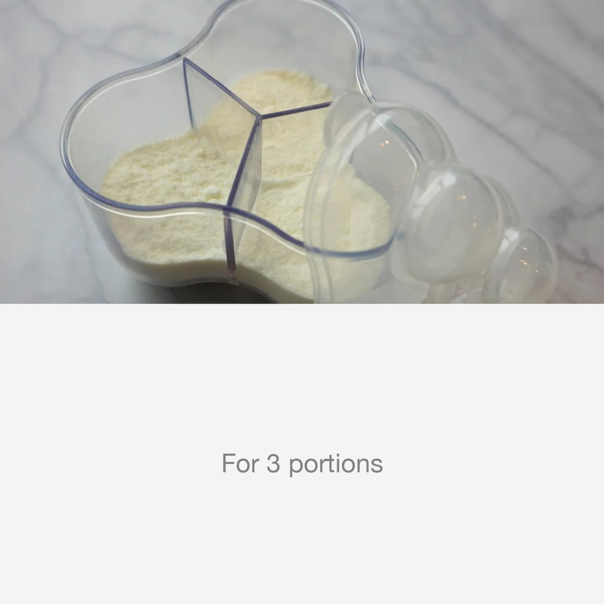 Difrax Three-Compartment Baby Formula Container - For 3 Portions