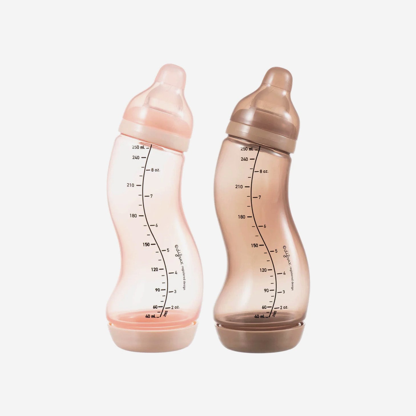 Difrax S-Bottle Natural (250ml) – Duo Pack - Blossom / Caramel