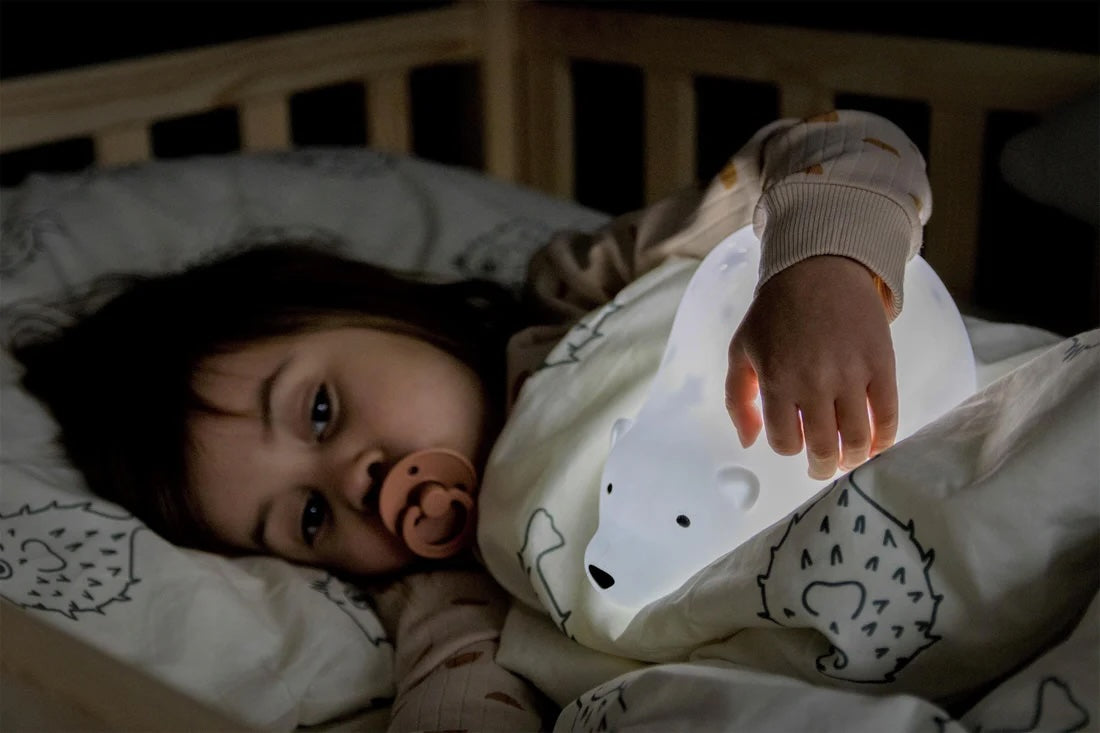 Bjorn Projector - Light On - Girl in Bed - White