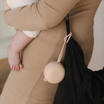 Difrax LOVI Silicone Soother Holder - Nude - Hooked on Handbag