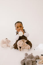 Difrax Lovi - S-Bottle Wide - Baby Sitting with Heart Comforters