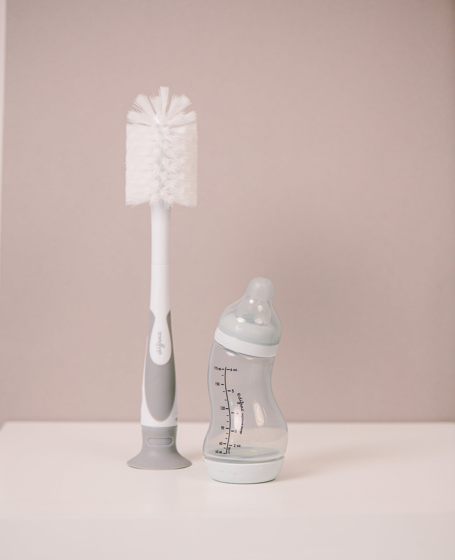 Difrax 2-in-1 Deluxe Bottle Brush - With S-Bottle