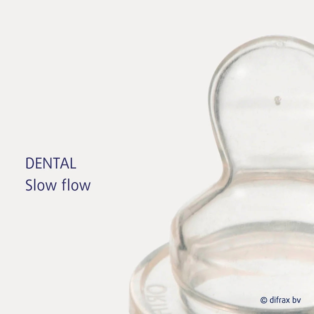 Difrax Dental Teat Natural – Duo Pack - Slow Flow