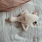 Liva Comforter - Top View on Bed - Beige