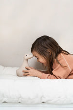 Liva Night Light - Girl Laughing on Bed - Beige