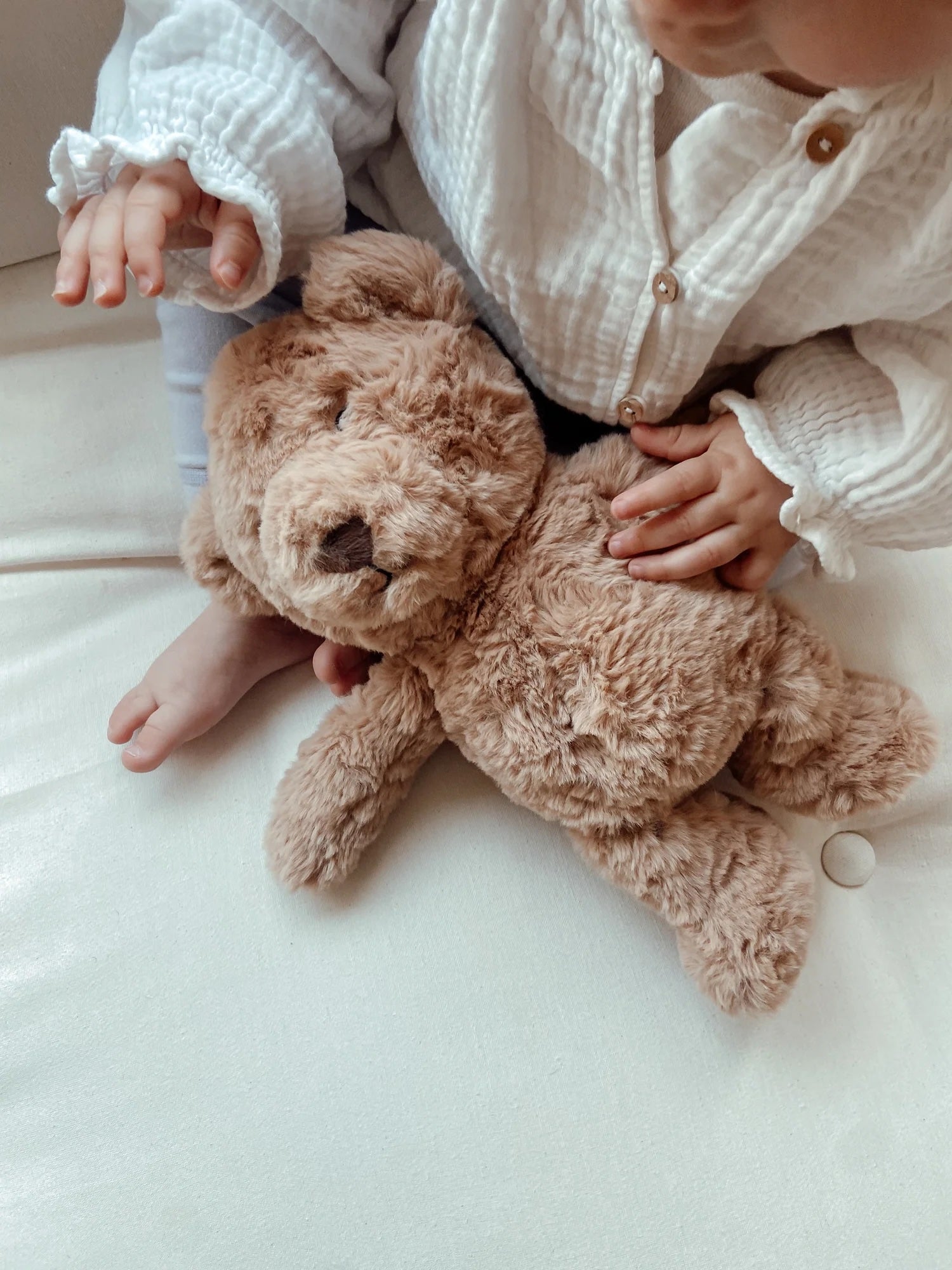 Lou Heartbeat Comforter - Babys Lap - Brown
