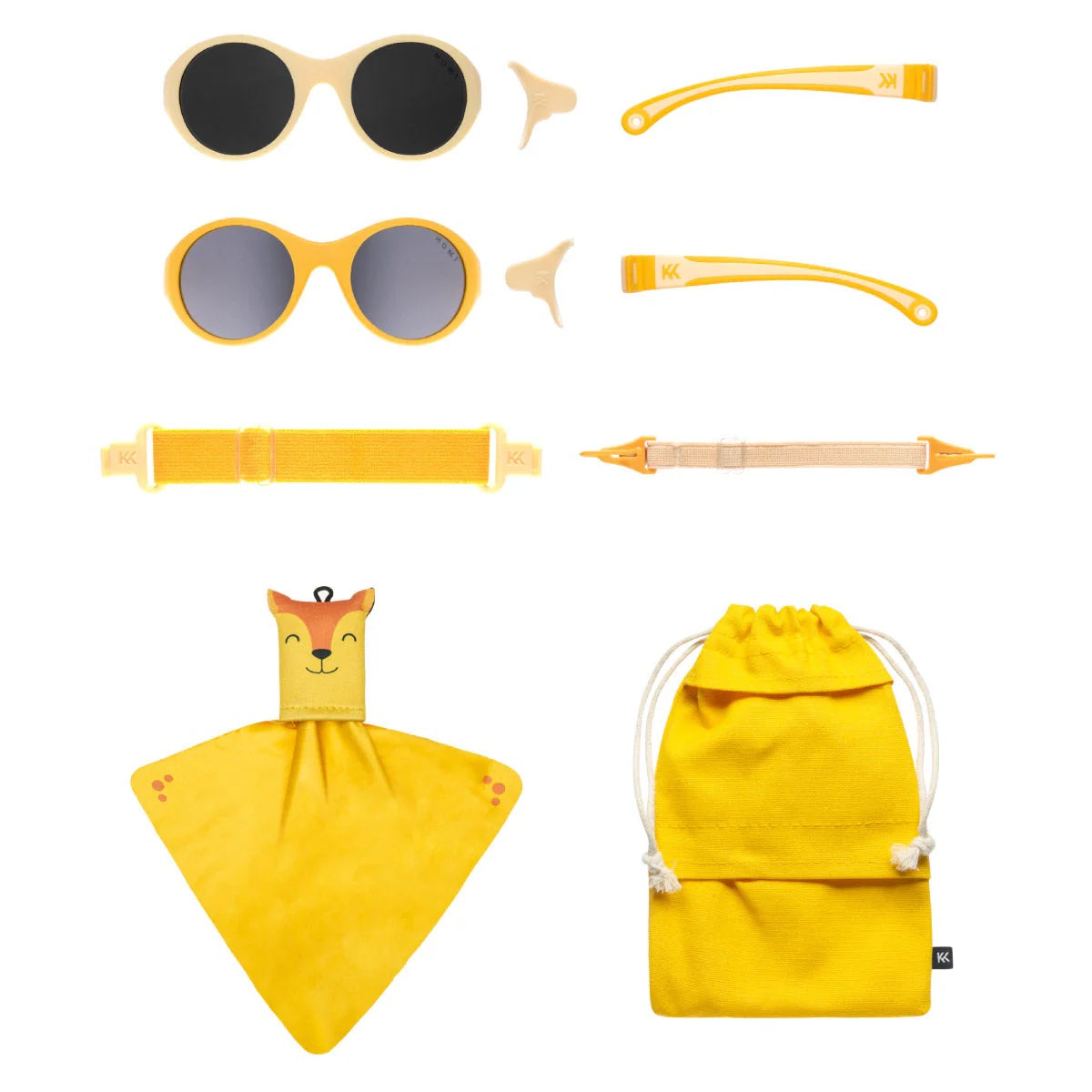 Mokki Click & Change Sunglasses (0-2 years) - Yellow