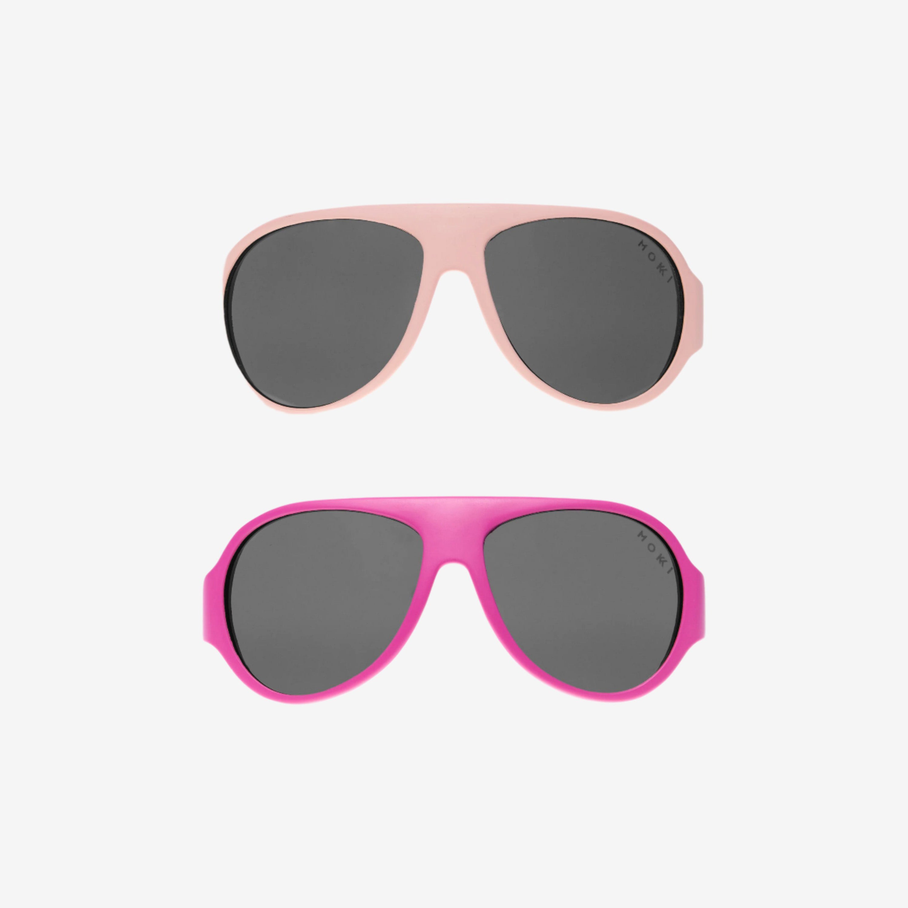 Mokki Click & Change Sunglasses (2-5 years) - Pink Frame with Everyday and Active Lenses