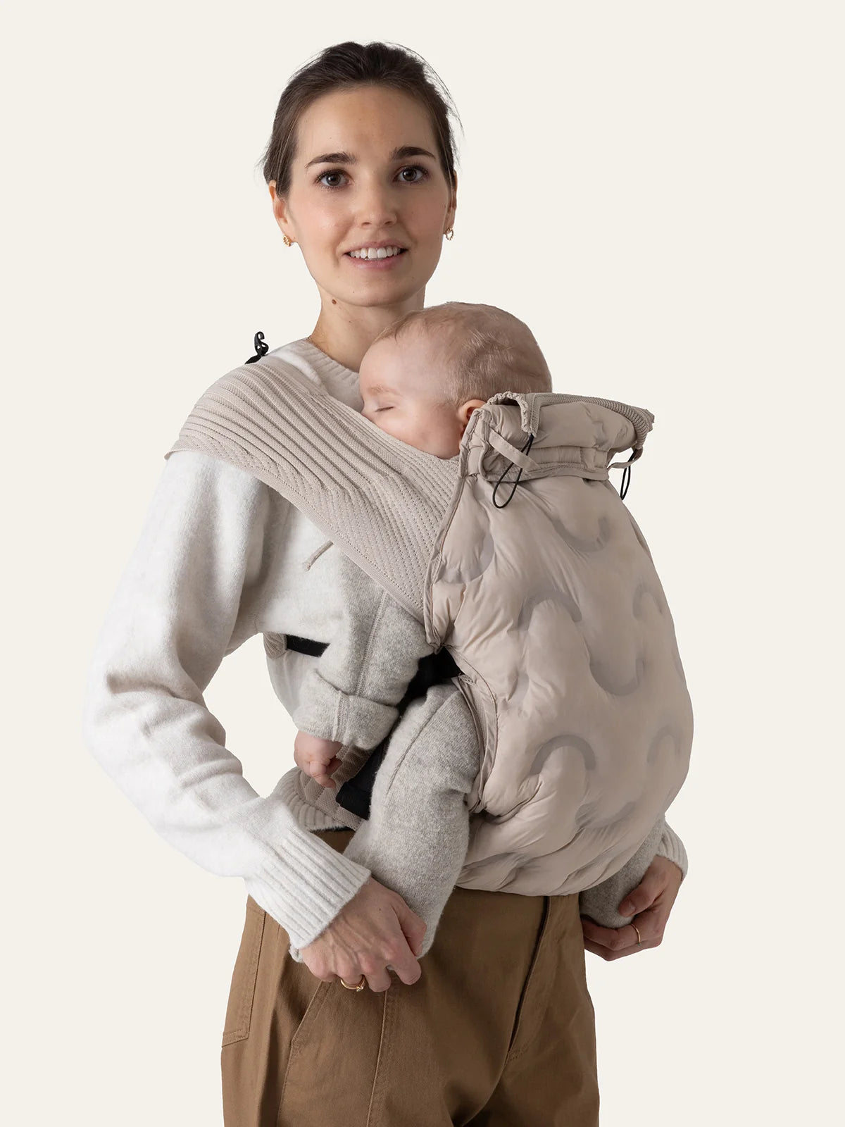 Baby Carrier Weather Cover - Cream