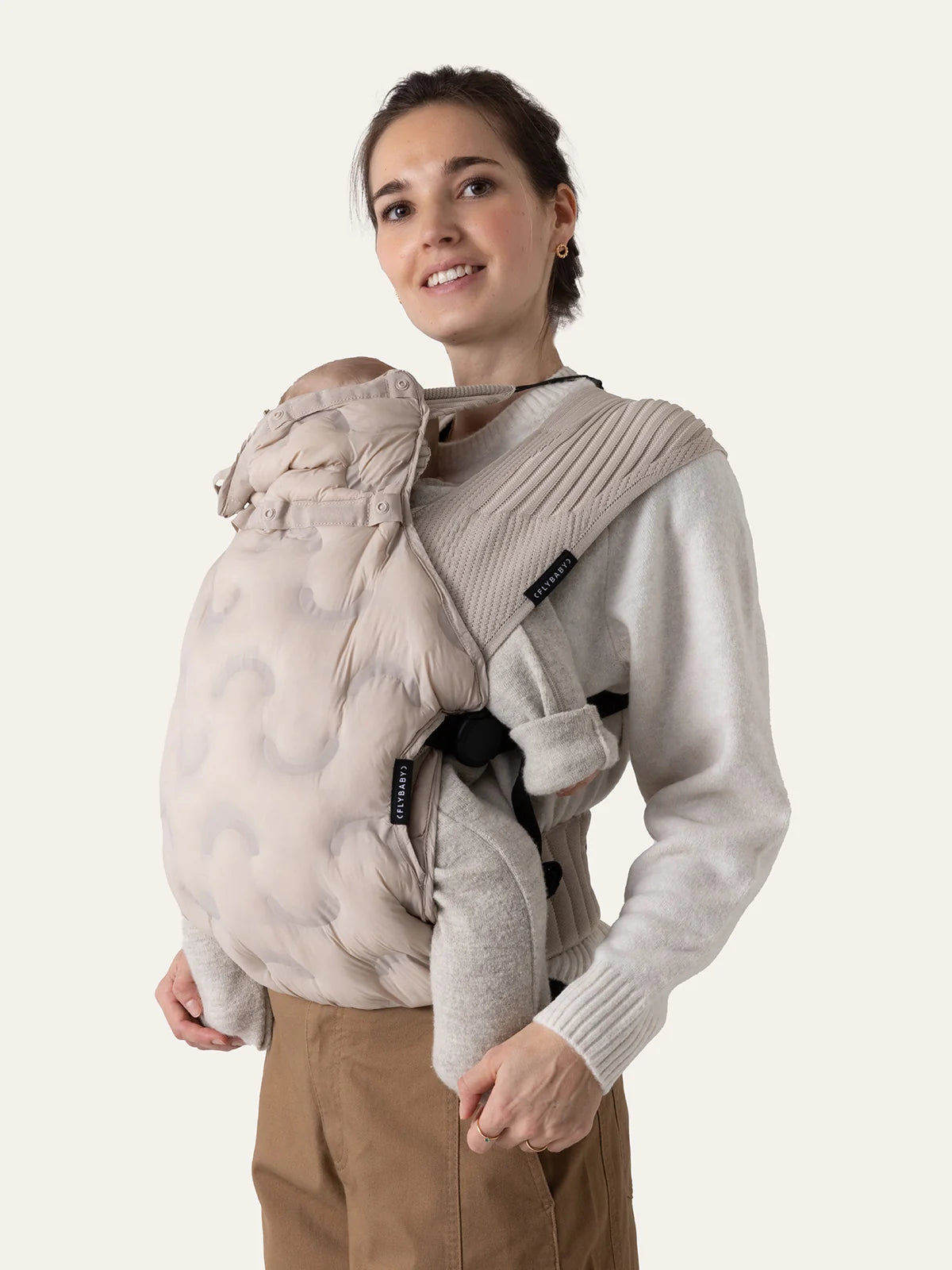 Baby Carrier Weather Cover - Cream